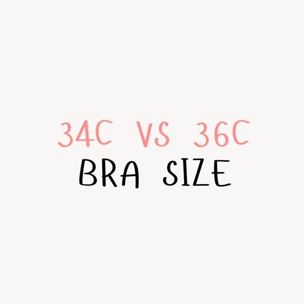 34c vs 36c bra size