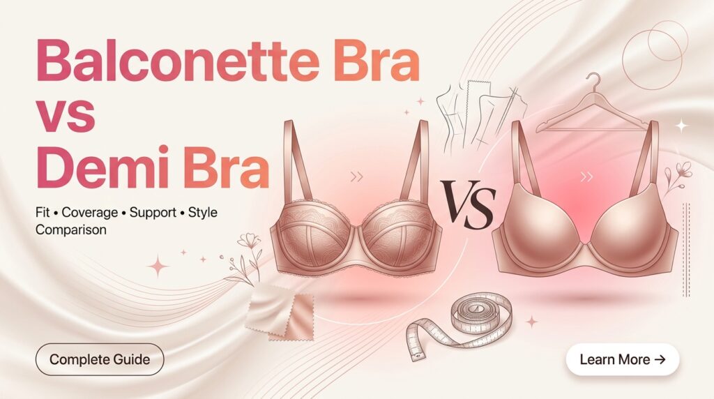 balconette vs demi bra
