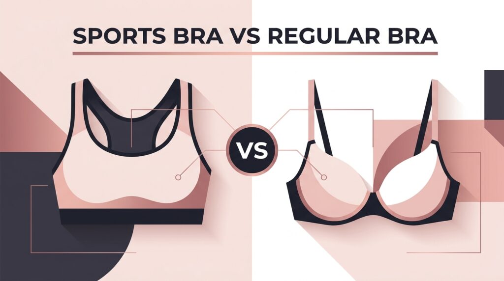 sports bra vs regular bra
